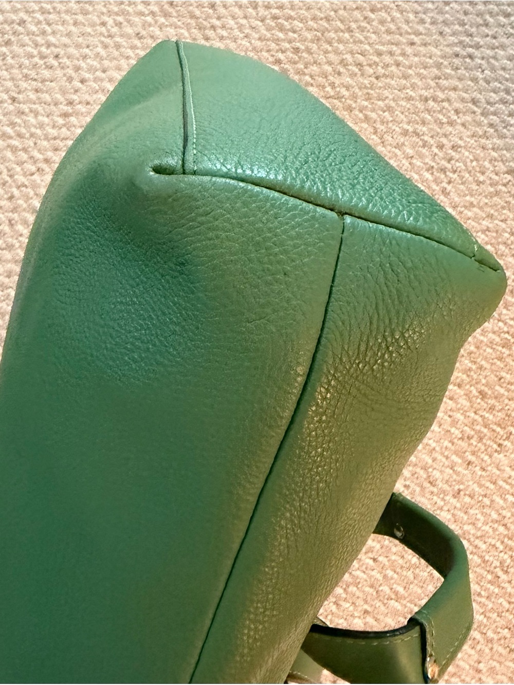 Coach Vintage Pebbled Leather Penelope Lunch Tote Bag in Sea Foam Green. - Picture 10 of 16
